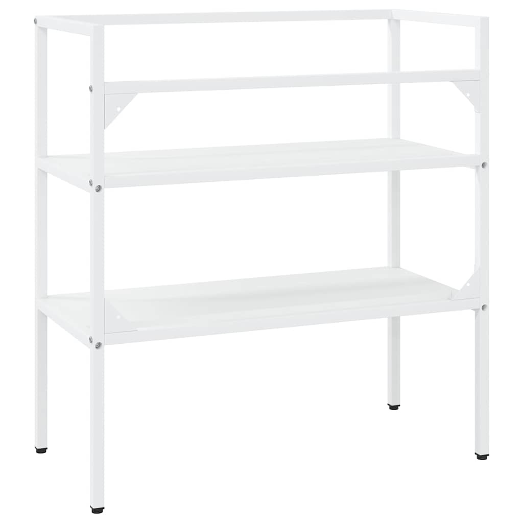 Wastafelframe Wit Ijzer 79x38x83 cm met 34% Korting