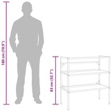 Wastafelframe Wit Ijzer 79x38x83 cm met 34% Korting