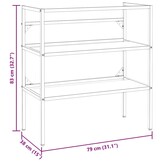 Wastafelframe Wit Ijzer 79x38x83 cm met 34% Korting