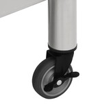RVS Keukenwerktafel met Wielen 60x30 cm - 54% Korting