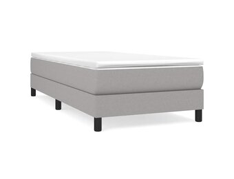 Lichtgrijs Bedframe van Stof (90x200cm) - 53% Korting