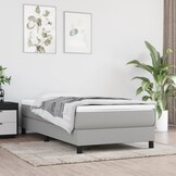 Lichtgrijs Bedframe van Stof (90x200cm) - 53% Korting