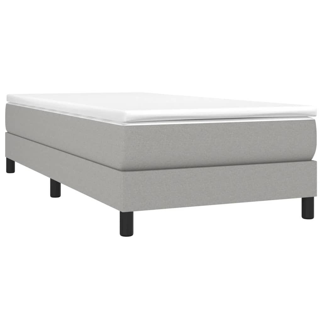 Lichtgrijs Bedframe van Stof (90x200cm) - 53% Korting