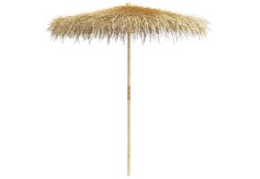 Bamboe parasol met bananenblad dak - 210 cm - 35% korting