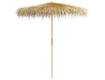 Bamboe parasol met bananenblad dak - 210 cm - 35% korting