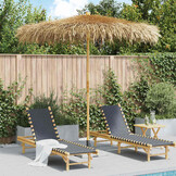 Bamboe parasol met bananenblad dak - 210 cm - 35% korting