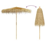 Bamboe parasol met bananenblad dak - 210 cm - 35% korting