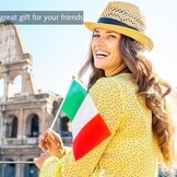 Italiaanse Vlaggetjes 10 stuks met Stokjes - 50% Korting