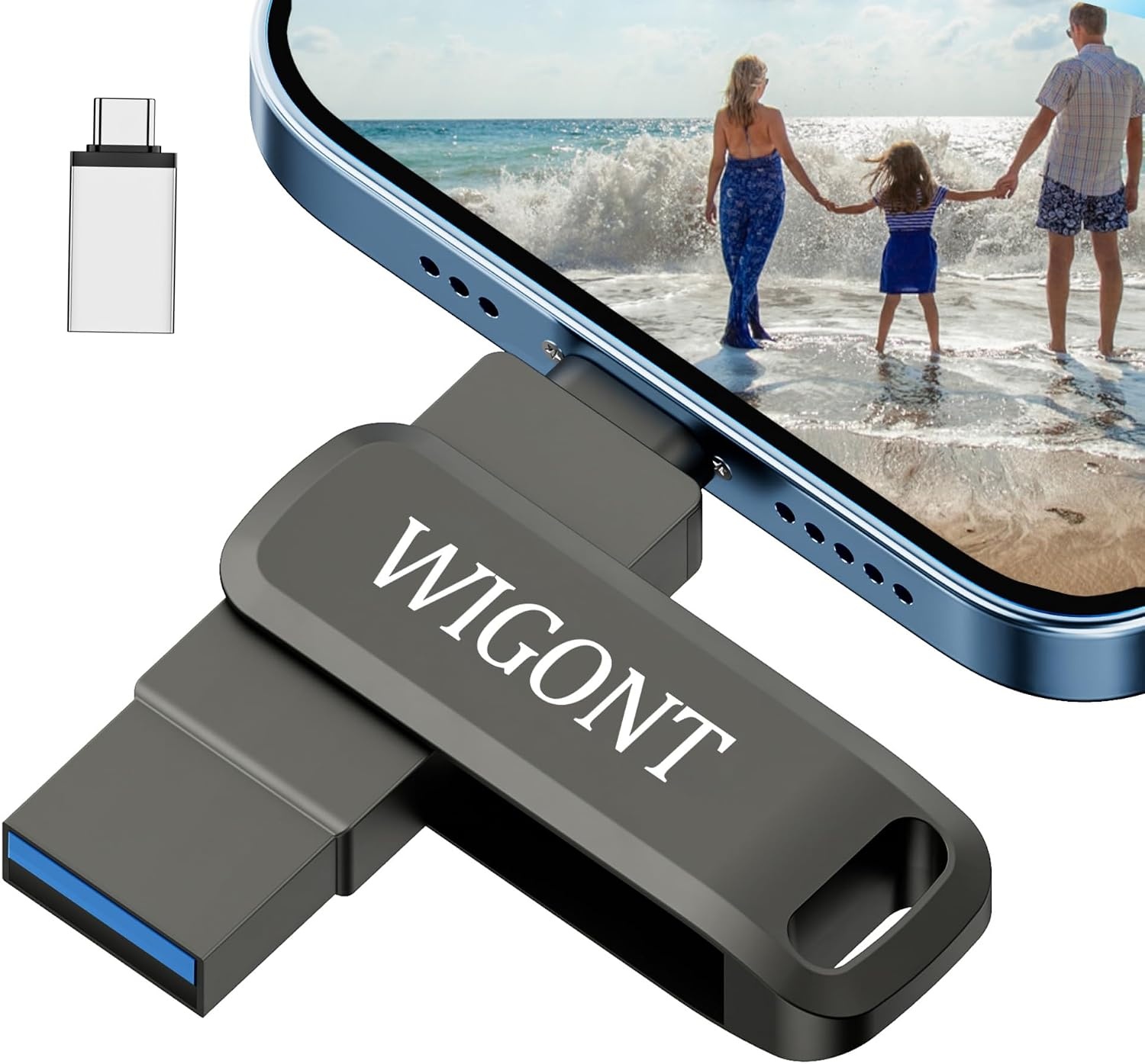 128GB USB-stick voor iPhone/Android/PC met Type-C & 30% Korting