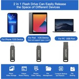 128GB USB-stick voor iPhone/Android/PC met Type-C & 30% Korting