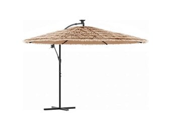 Bruine Parasol 290x290cm met Stalen Paal - 59% Korting