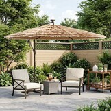 Bruine Parasol 290x290cm met Stalen Paal - 59% Korting