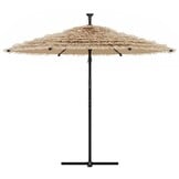 Bruine Parasol 290x290cm met Stalen Paal - 59% Korting