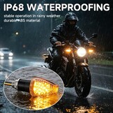LED Knipperlichten Motor Universeel 12V - Set van 4 - Ambergeel - 37% Korting!