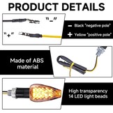 LED Knipperlichten Motor Universeel 12V - Set van 4 - Ambergeel - 37% Korting!