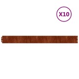 10x Cortenstaal Gazonranden (103cm) - 33% Korting