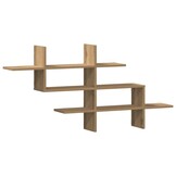 vidaXL Wandschap 124,5 cm Eikenlook - Ruimtebesparend & Stabiel met 33% Korting