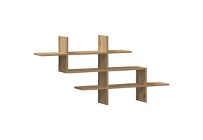 vidaXL Wandschap 124,5 cm Eikenlook - Ruimtebesparend & Stabiel met 33% Korting