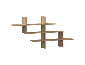 vidaXL Wandschap 124,5 cm Eikenlook - Ruimtebesparend & Stabiel met 33% Korting