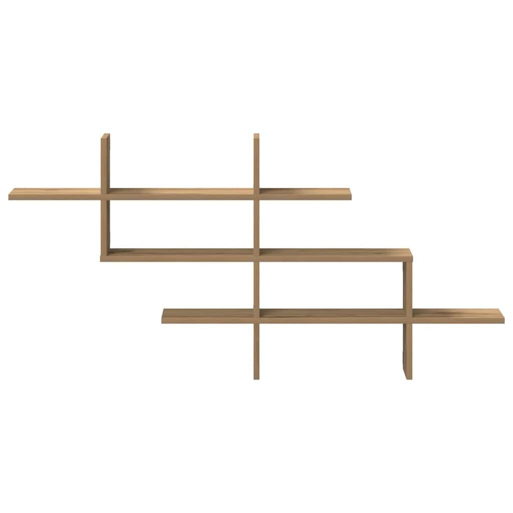 vidaXL Wandschap 124,5 cm Eikenlook - Ruimtebesparend & Stabiel met 33% Korting