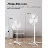 Staande Ventilator Midea FS40-20M, 40W, Wit - 34% Korting!