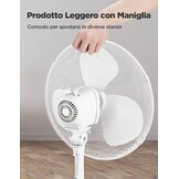 Staande Ventilator Midea FS40-20M, 40W, Wit - 34% Korting!