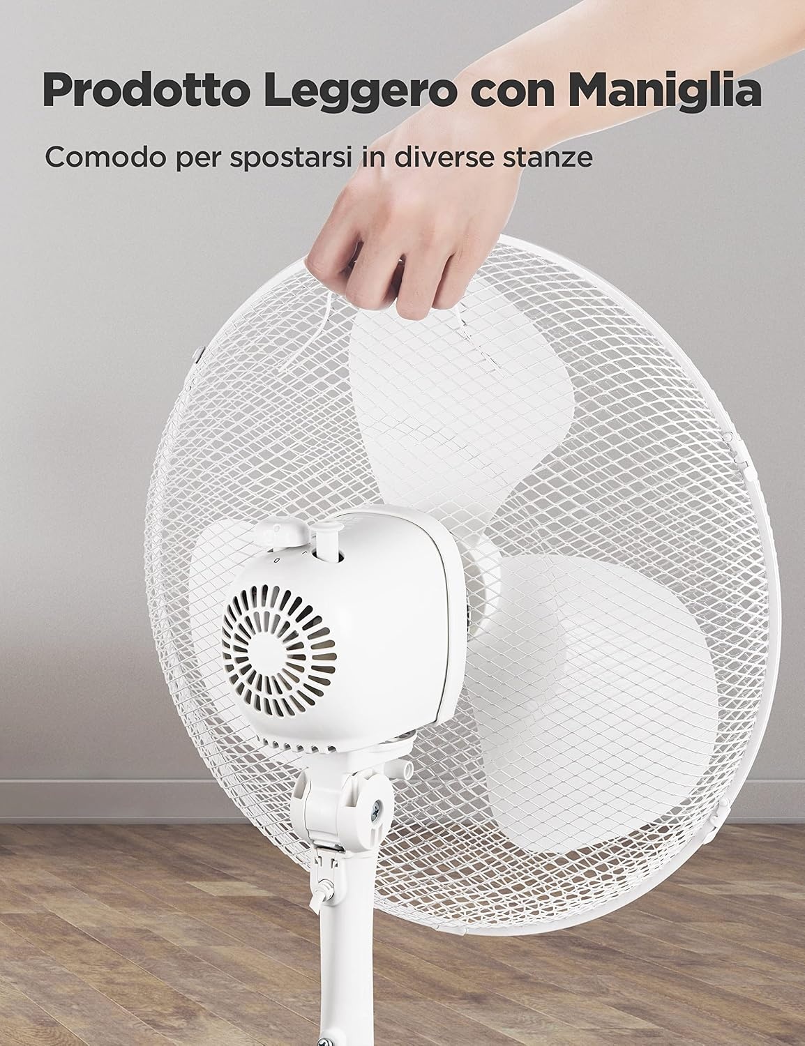 Staande Ventilator Midea FS40-20M, 40W, Wit - 34% Korting!