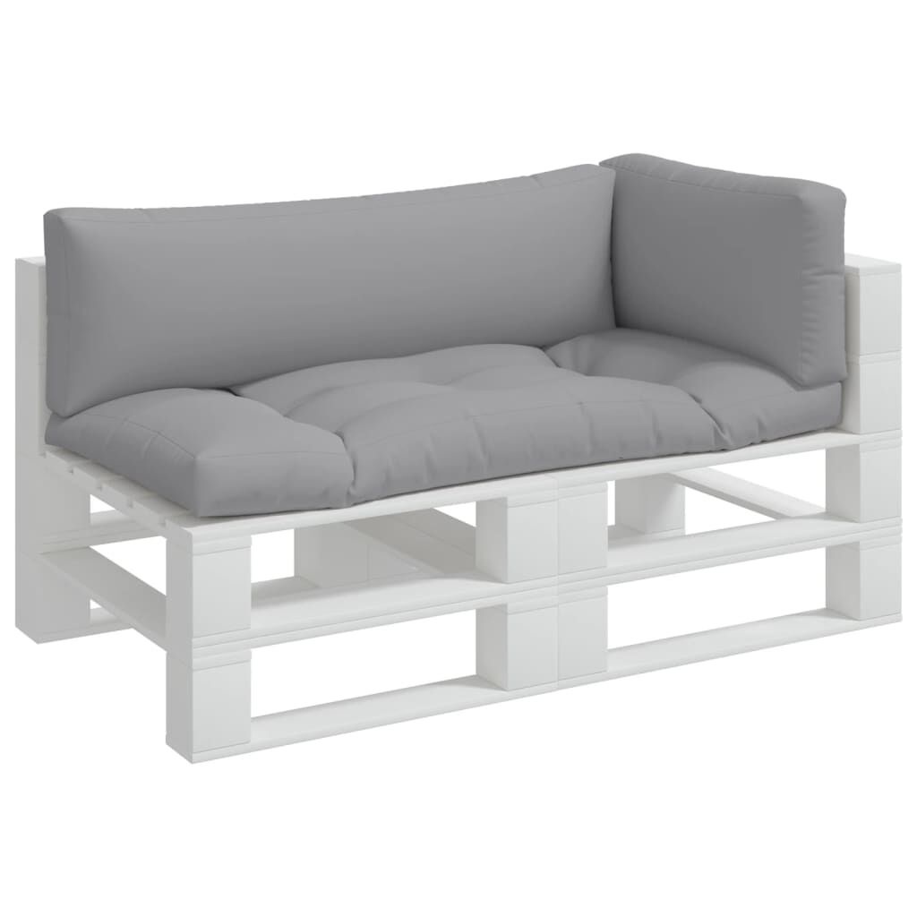 vidaXL Palletkussens Set (3 Stuks) Grijs - 34% Korting
