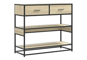 vidaXL Wandtafel 90x35x80 cm Bewerkt Hout Sonoma Eikenkleurig - 41% Korting