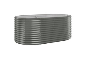 Plantenbak Staal Grijs 175x100x68 cm - 34% Korting