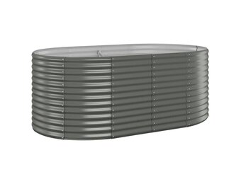 Plantenbak Staal Grijs 175x100x68 cm - 34% Korting