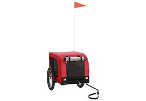 Hondenfietskar Robuust Oxford Stof Rood/Zwart - 34% Korting