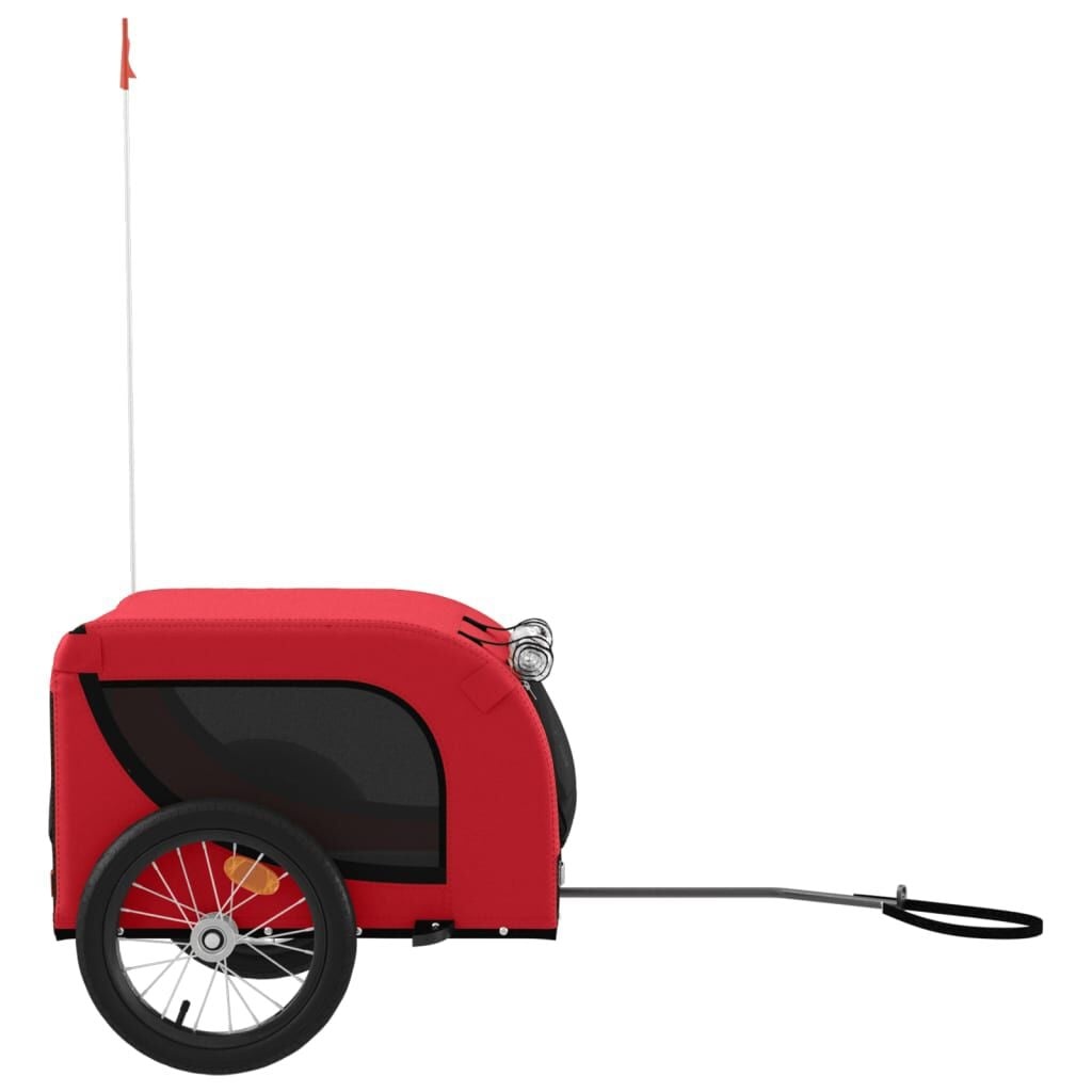Hondenfietskar Robuust Oxford Stof Rood/Zwart - 34% Korting