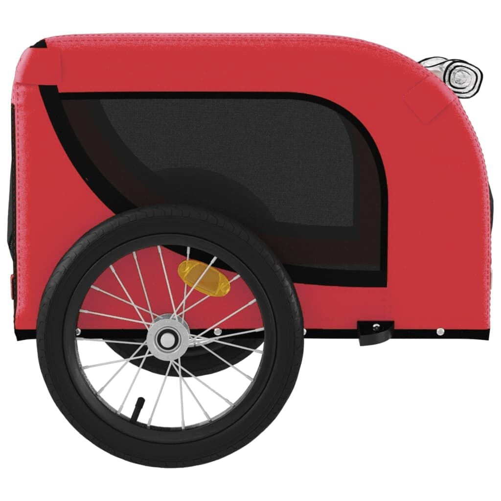Hondenfietskar Robuust Oxford Stof Rood/Zwart - 34% Korting
