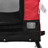 Hondenfietskar Robuust Oxford Stof Rood/Zwart - 34% Korting