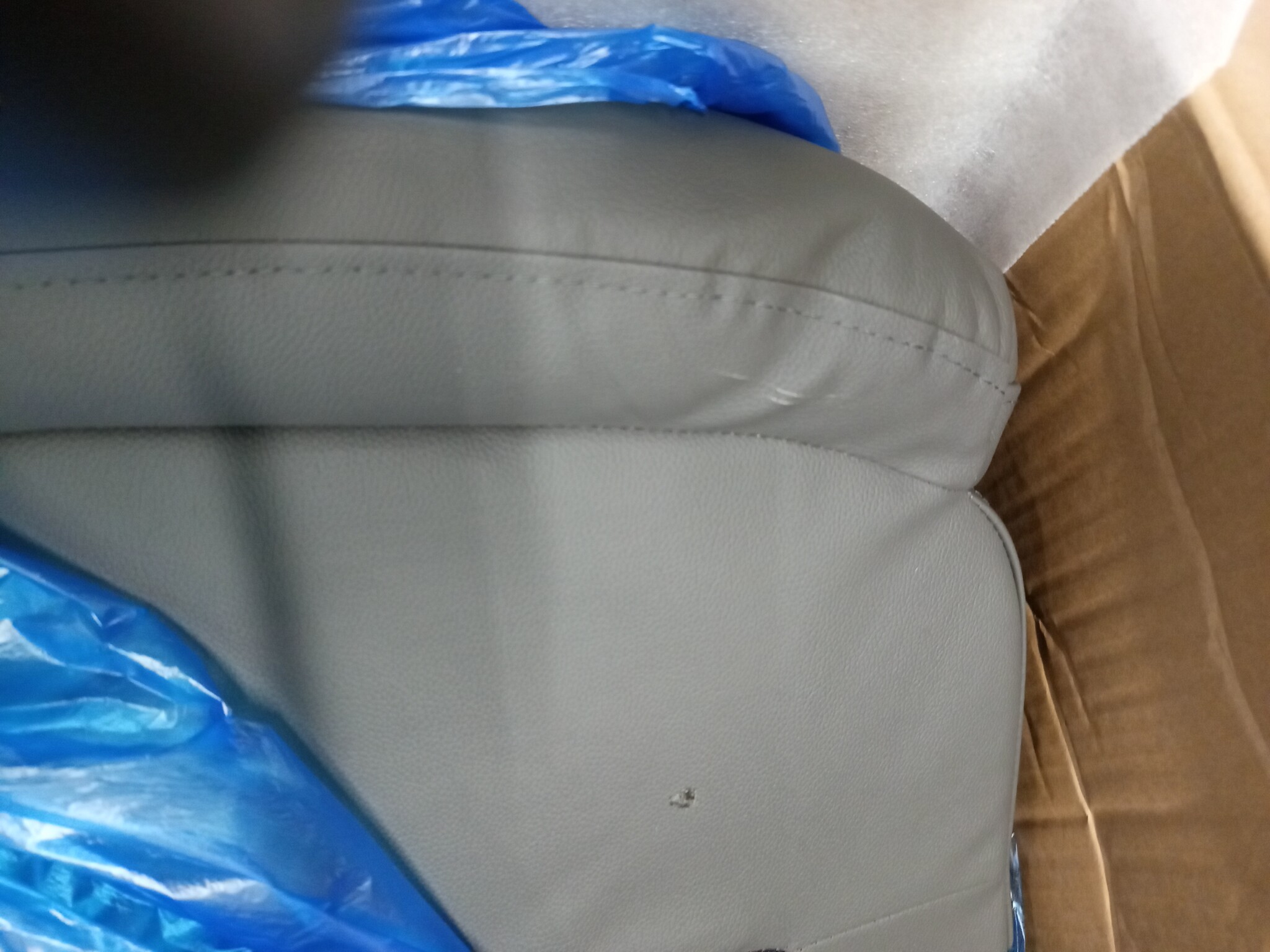 Comfortabele Grijze Leren Fauteuil - 55% Korting