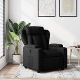 Verstelbare Fauteuil Stof Zwart - 35% Korting