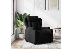 Verstelbare Fauteuil Stof Zwart - 35% Korting