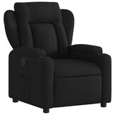 Verstelbare Fauteuil Stof Zwart - 35% Korting