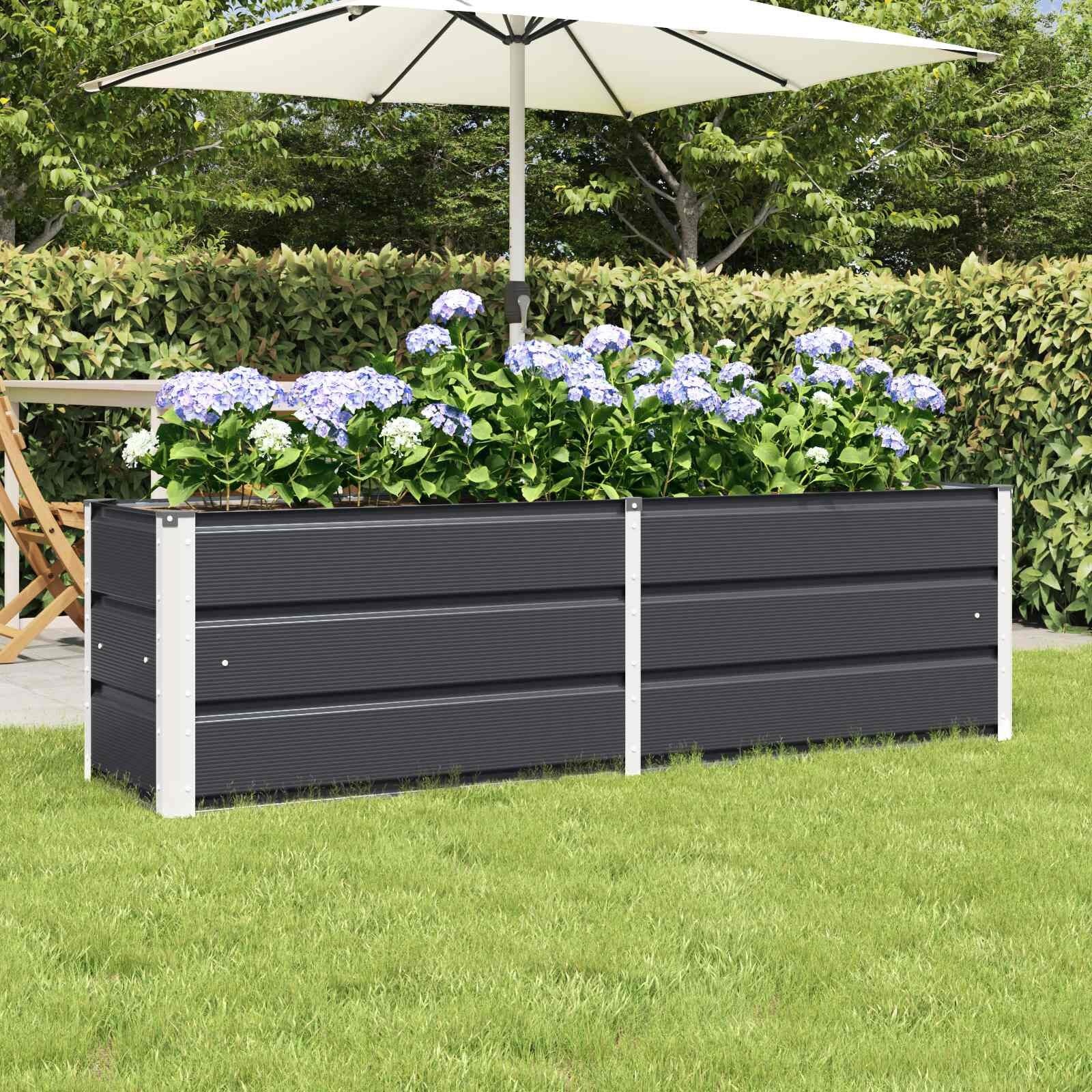 Plantenbak Staal Antraciet 160x40x45cm - 34% Korting!