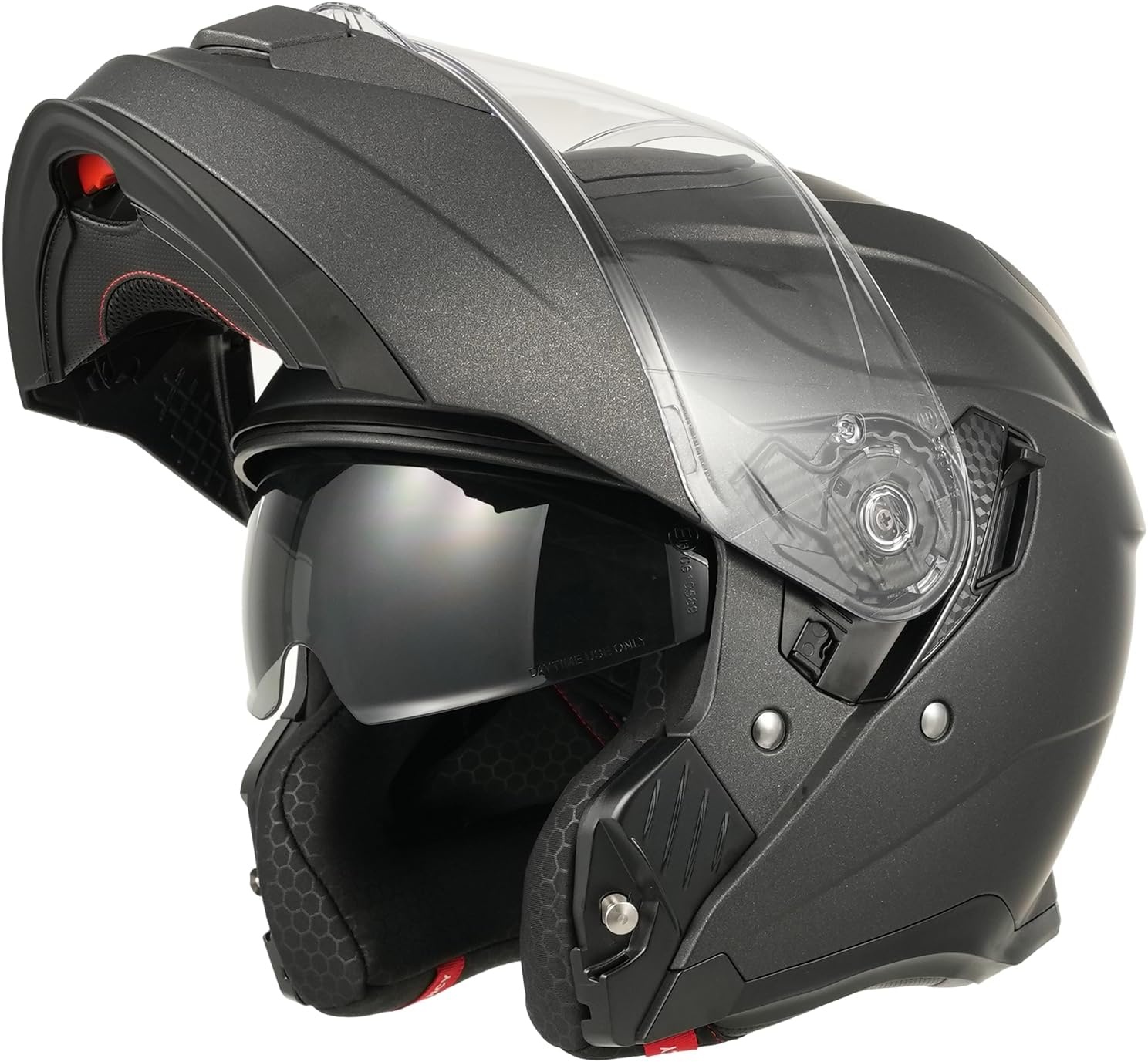 MY Systeemhelm 935 Modulaire Motorhelm Mat Titanium - S (55/56cm) - 34% Korting