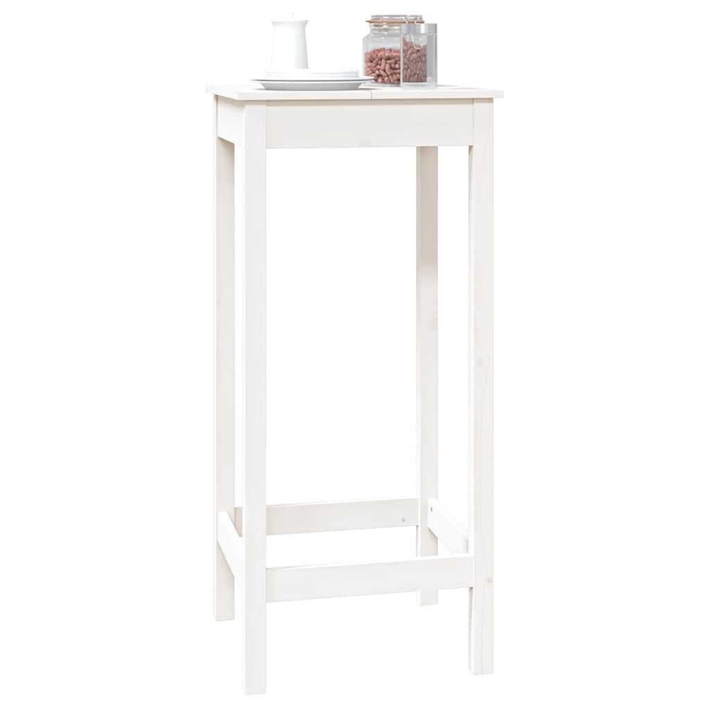 Bartafel Grenenhout Wit 50x50x110 cm - 54% Korting!
