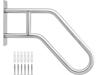 QWORK RVS U-greep 60cm - Zilverkleurige Wandbeugel (33% Korting)