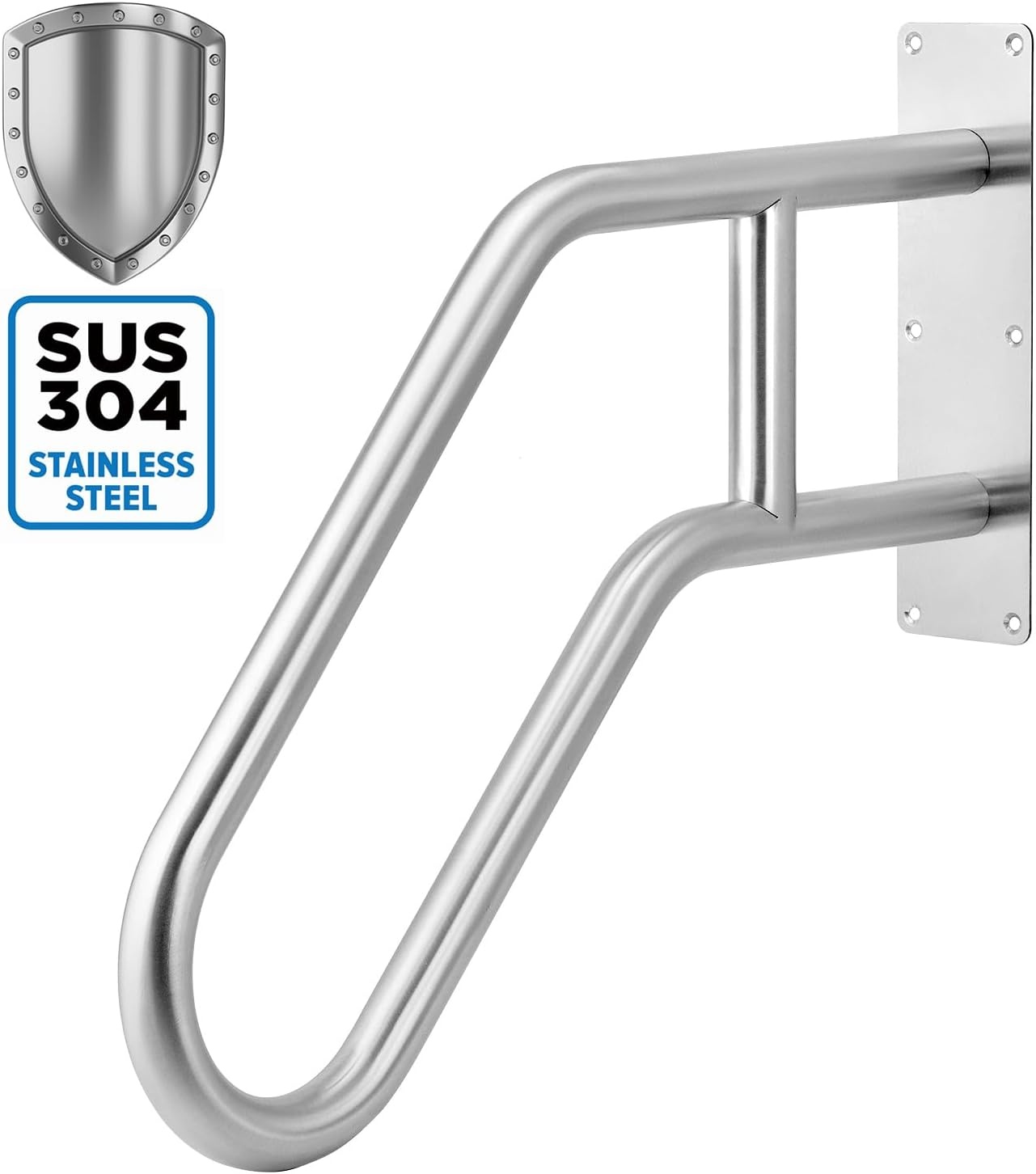 QWORK RVS U-greep 60cm - Zilverkleurige Wandbeugel (33% Korting)