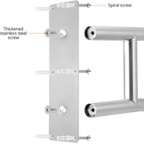 QWORK RVS U-greep 60cm - Zilverkleurige Wandbeugel (33% Korting)
