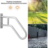 QWORK RVS U-greep 60cm - Zilverkleurige Wandbeugel (33% Korting)