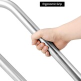 QWORK RVS U-greep 60cm - Zilverkleurige Wandbeugel (33% Korting)