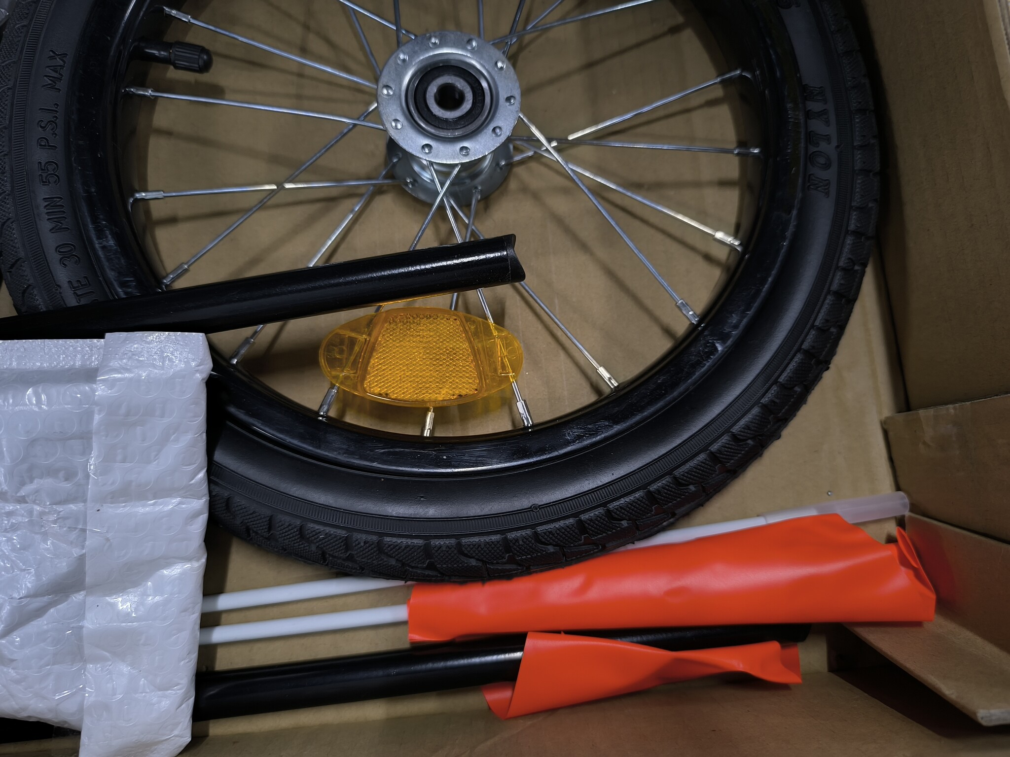 vidaXL Hondenfietstrailer oxford stof en ijzer geel en grijs