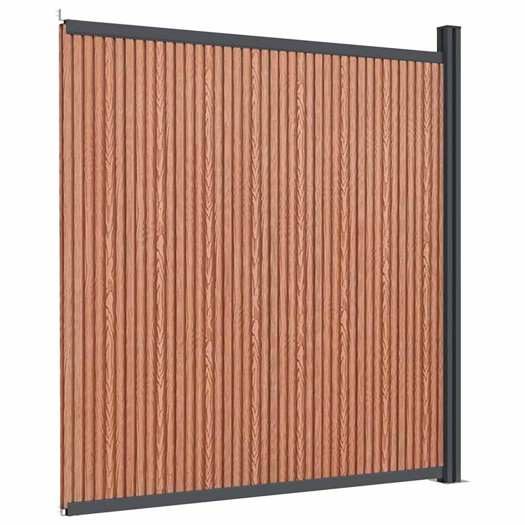vidaXL Schuttingpaneel 173x186 cm HKC bruin