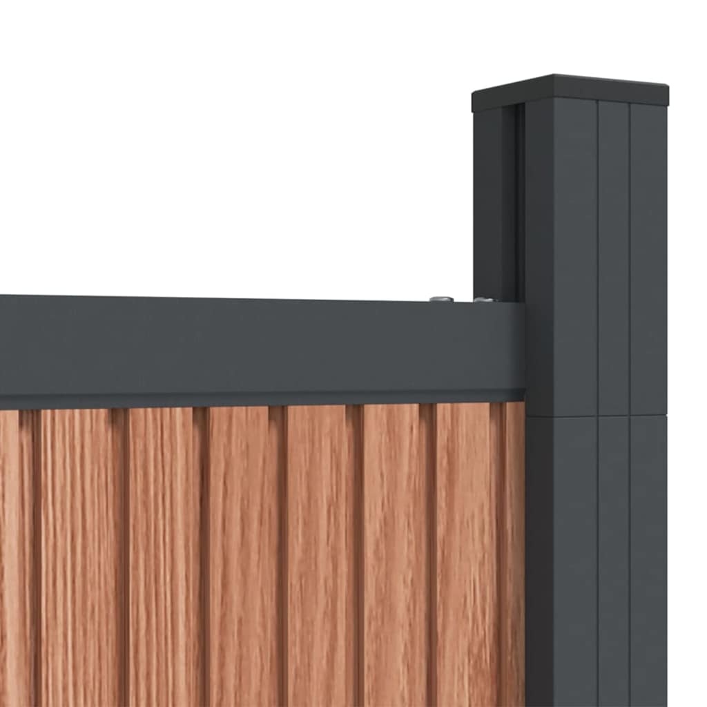 vidaXL Schuttingpaneel 173x186 cm HKC bruin
